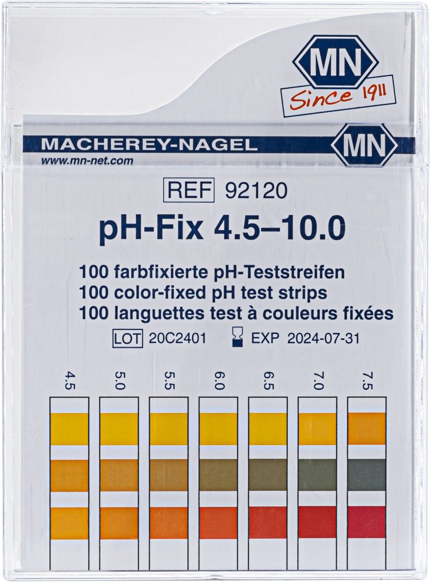 pH test strips hoge kwaliteit, 100 stuks in doosje Zechsal